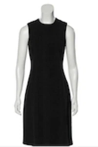 Calvin Klein Black Crepe Sheath Dress, size 2, EUC - Picture 1 of 5