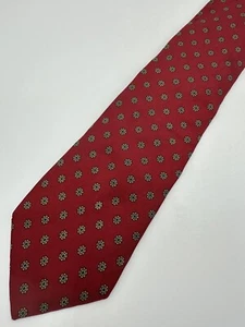 Kenneth Gordon Red Blue Floral VTG Designer Ties Silk Mens Necktie Classic - Picture 1 of 5
