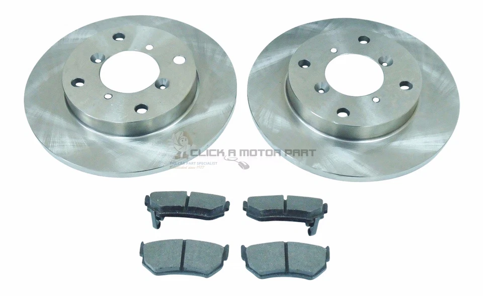 CONJUNTO DE 2 DISCOS E PASTILHAS DE FREIO TRASEIRO NOVO PARA SUZUKI SWIFT 1.3 GTI 16V 1988-1996 - Imagem 1 de 1