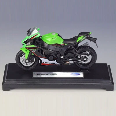 1:18 Kawasaki Ninja ZX-10R Motorcycle Model Diecast Toy Car for Boys Kids Gifts - Image 1 of 4