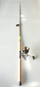 Camouflage Catfish Spinning Combo 7'6" 1PC Cork Glow Tip/12+1 BB Spin Reel - Picture 1 of 11