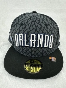 NEW ERA 59FIFTY 5950 FITTED HAT ORLANDO MAGIC CAP SIZE 7-1/8 SIDE PATCH - Picture 1 of 5