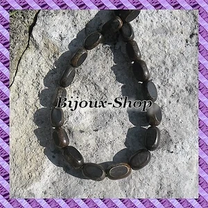 1 Wire of 22 Olive Wood Faceted Beads 18 mm - Picture 1 of 1