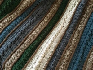 SCRAPPER'S ARAN crochet PATTERN ONLY crocheted afghan blanket PDF - Picture 1 of 2