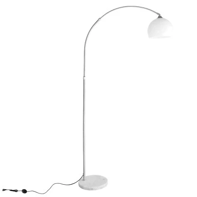 LED Bogenleuchte Bogenlampe Stehlampe Standleuchte Lampe Wohnzimmerlampe weißE27 - Bild 1 von 3