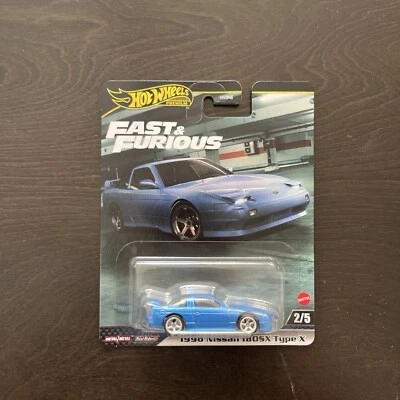 Hot Wheels 2024 Premium Fast & Furious Tokyo Drift 1996 Nissan 180SX Type X Blue - Image 1 of 3