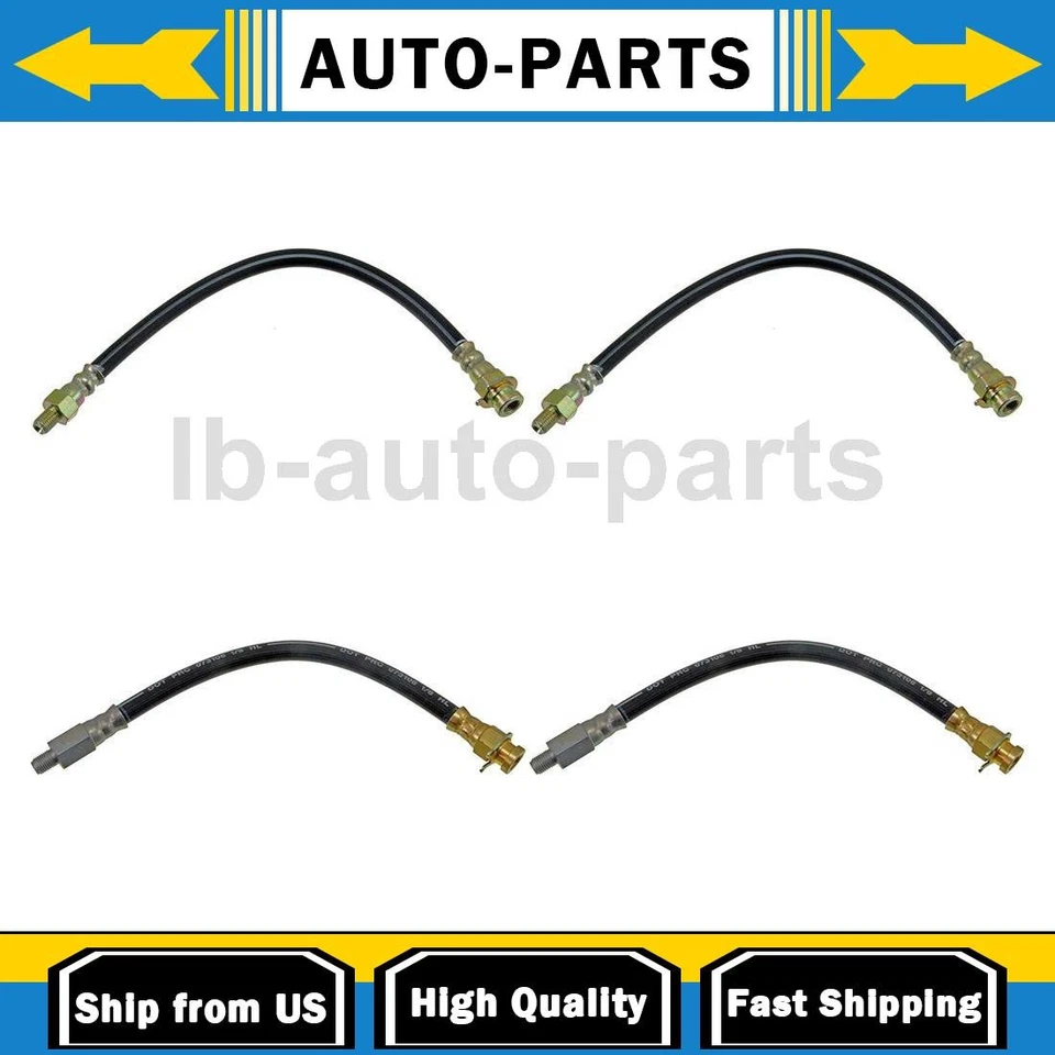 Manguera de freno delantera trasera 4x para Ford Club Wagon 2,4 L 1962-1964 Foto 1 de 4