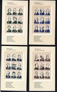 Ameripex Presidential Stamp Set 1986 OVP & 36 Briefmarken - Bild 1 von 2