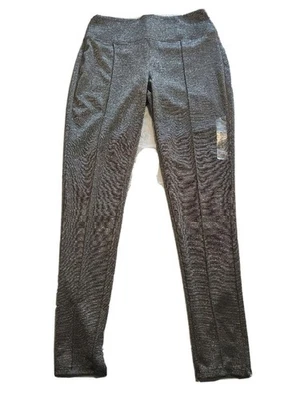 Leggings de vestir para mujer talla M metálicos plateados tiro medio Apt 9 Foto 1 de 4