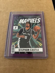 2024-25 Donruss Net Marvels Press Proof Purple #23 Stephon Castle RC Spurs - Picture 1 of 2
