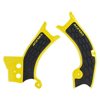 Protectores de cuadro Acerbis X-Grip amarillo/negro para Suzuki RMZ450 2018-2026 Foto 1 de 2