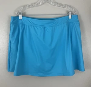 Pantalones de natación Lands End con falda azul turquesa control de barriga falda de natación para mujer 18 - Imagen 1 de 3