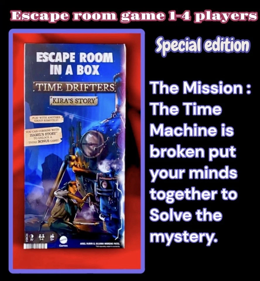 Escape Room In A Box Time Drifters Kira’s Story - FIX THE BROKEN TIME MACHINE - Image 1 of 4
