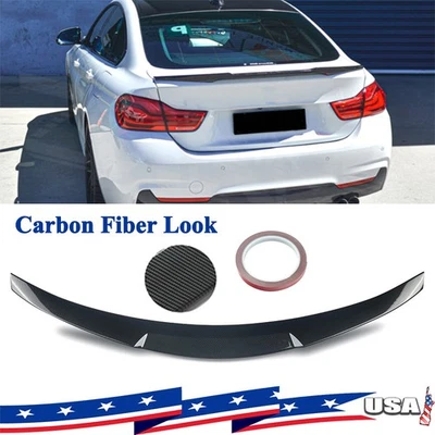 M4 Style Carbon Color Rear Spoiler For 2014-20 BMW F36 430i 435i 440i Gran Coupe Foto 1 de 4