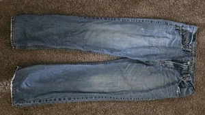 American Eagle Men's LOW LOOSE 33x32 Blue Jeans  - Picture 1 of 4