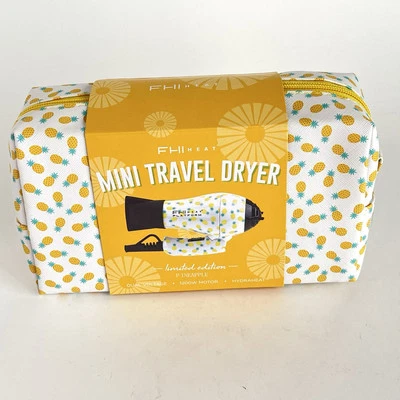 FHI Heat Mini Turbo Travel Hair Dryer Pineapple Design Includes Carrying Case - Image 1 of 4