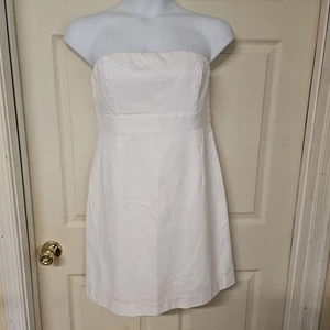 REDUCED NWT Womens Vineyard Vines White strapless Dress. Carolyn Dress. Size 12. - Picture 1 of 6