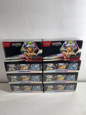 Pokemon TCG Scarlet & Violet Prismatic Evolutions Surprise Box SEALED Lot Of 8! - Image 1 of 4
