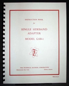 TMC GSB-1 GSB1 Single Sideband Converter Instrukcja - Zdjęcie 1 z 1