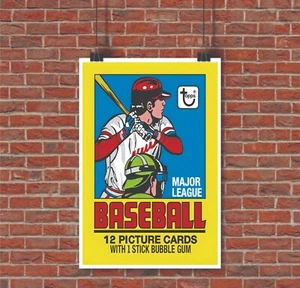 1979 Topps Baseball Wrapper Print/Poster - Picture 1 of 1