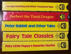 GOLDEN BOOK VIDEO tapes lot of 5 NEW SEALED  multiple stories educational KIDS - Picture 1 of 2