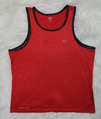 Camisa esportiva Everlast masculina grande roupa ativa absorvente sem mangas camiseta vermelha - Imagem 1 de 4