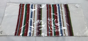Crate And Barrel Holiday Streifen Lendenkissenbezug 16x36 Reißverschluss NEU - Bild 1 von 5