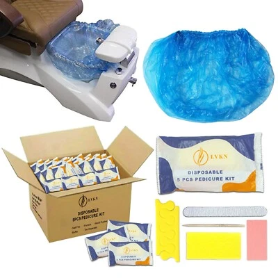 Kit de pedicure descartável 5 em 1, forro de pedicure descartável para salão de beleza ou uso doméstico. - Imagem 1 de 4