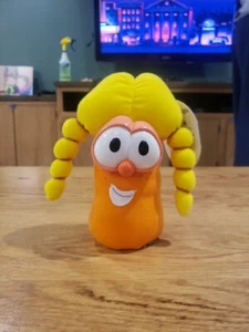 Vintage Fisher Price VeggieTales Plush Bounce N Talk Laura Carrot Not Working - Picture 1 of 3
