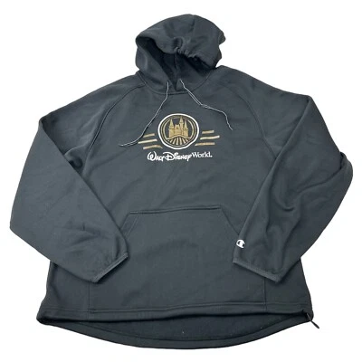 Suéter Champion Negro con Capucha WALT DISNEY WORLD Deletrear Para Hombre Talla L Foto 1 de 4