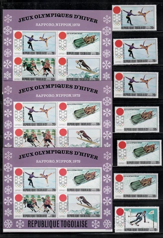 Togo,Scott#789-793+C165+C165a,Olympics,MNH,Scott=$35 Cover