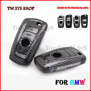 Funda protectora llave para BMW ☆ carcasa completa ☆ F10,20,30 ☆ diseño de carbono ABS☆ sin llave ☆ - Imagen 1 de 5
