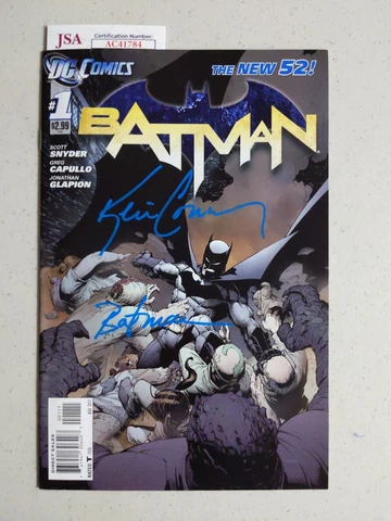 KEVIN CONROY Signed Batman Comic Book #1 DC Comics  Inscription BAS JSA COA Cover