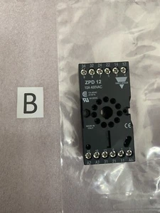 CARLO GAVAZZI ZPD12 / ZPD12 RELAY BASE 10A 400VAC (NEW) - Picture 1 of 1