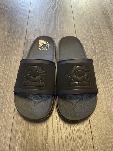Sandali da uomo Nike Chicago Bears NFL comodi slides tripli neri CZ9674 400 taglia 8