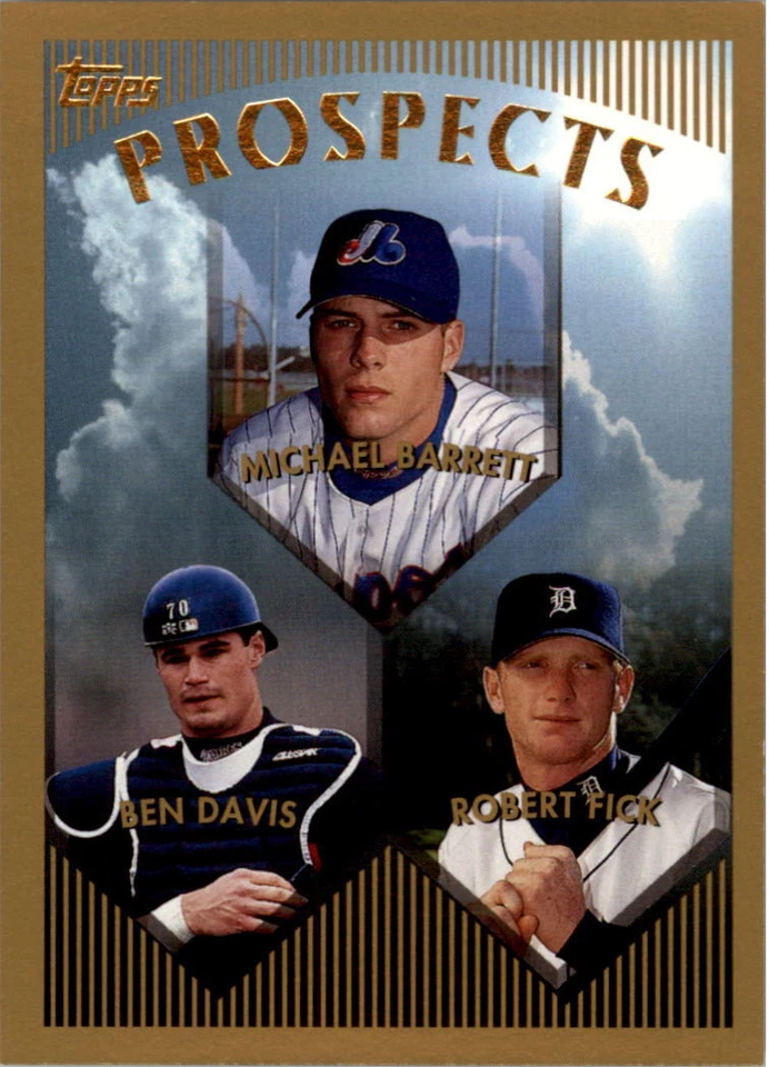 1999 Topps #208 Michael Barrett-Ben Davis-Robert Fick Prospects Rookies  Foto 1 de 1