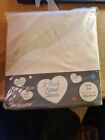 Clair de Lune Fitted Cotton Cot Sheets White - 2 Pack Fitted Sheets 100% Cotton 