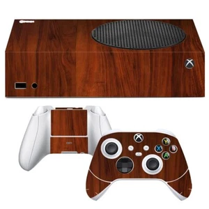 Pieles de juego con patrón de grano de madera diseñadas para adaptarse a consola y controladores Xbox One S - Imagen 1 de 2