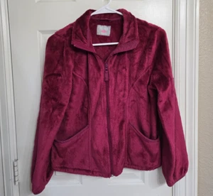The Children's Place Faux Fur Burgundy Jacket, Size XL 14 - Picture 1 of 2