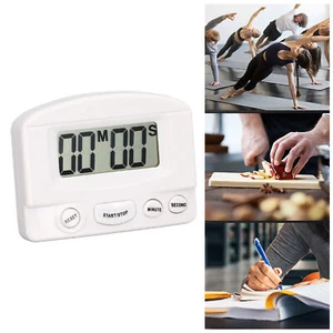 Digital Display Timer Kitchen Cooking Countdown Timer Time Manager Shipped White - Picture 1 of 12