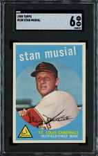 1959 Topps - #150 Stan Musial SGC 6 EX-NM HOF Cardinals Centered