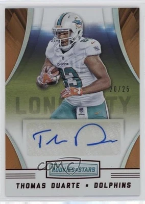 2016 Rookies & Stars Rookie Longevity Signatures Red /25 Thomas Duarte Auto RC - Image 1 of 2