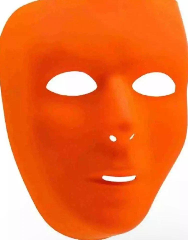 Оранжевый команды дух полное лицо маска Sports вечеринки Хэллоуин костюм аксессуар - Изображение 1 из 1