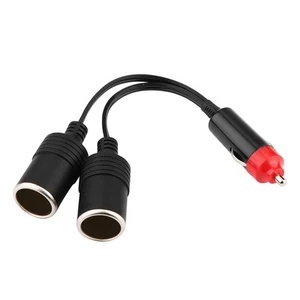 2-Wege-Autoladegerät Zigarettenanzünder Stecker Steckdosensplitter Ladegerät - Zdjęcie 1 z 7