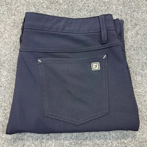 FootJoy Pants Men 35x30 Navy Blue Athletic Fit Golf Straight Leg Performance FJ - Picture 1 of 17