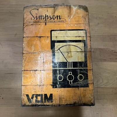 Vintage SIMPSON 260 VOM Series 6XLP Relay Analog Multimeter USA W/ Box - Image 1 of 4