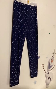 Vigoss Shiny Star Stretch Denim Leggings Girls Size L 14 Elastic Waist EUC - Picture 1 of 3