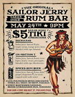 sailor jerry rum bar tikki Metal Plaque Sign vintage retro Pub Bar Man Cave