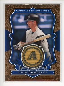 2004 Upper Deck Etchings Game Bat Blue #LG Luis Gonzalez SP Diamondbacks - Picture 1 of 3