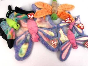 TY Beanie Babies Buddies Buddy Lot Butterflies Butterfly Flitter Glow Float Baby - Picture 1 of 7